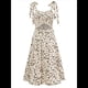 thumbnail image 1 of Vestido de Verano Informal con Escote en V Color Albaricoque M, 1 of 10
