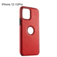 thumbnail image 1 of Leather Grain Phone Cover Back Phone Case Decoration Mobile 2 4 1 3 Protector Shell for 12/12 Pro, 1 of 9