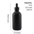 thumbnail image 6 of Cornucopia Brands 4oz Black Glass Dropper Bottles (6-Pack), Refillable Glass Eye Dropper Containers for Essential Oils, Cosmetics, and Cooking, 6 of 10