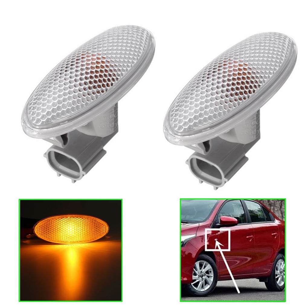 kexinda 1 Pair Car Turn Signal Light Side Lamps Fender Light Replacement for Corolla/Camry/Yaris/RAV4 2006-2013 