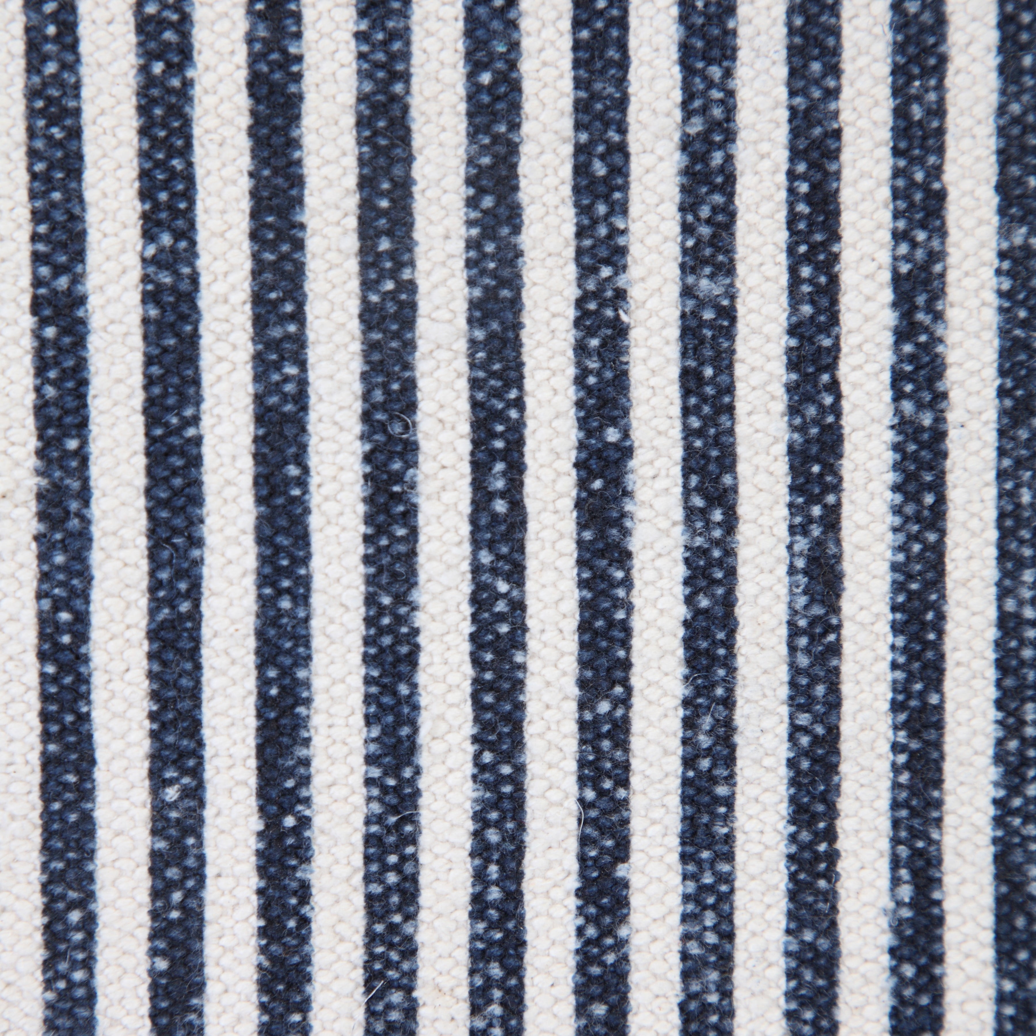 Ox Bay Hampton Set of 2 Striped 20" x 20" Blue/White Cotton Adult Decorative Throw Pillows