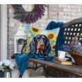 thumbnail image 4 of Yorkshire Terrier in Sunflowers Throw Pillow, 4 of 5