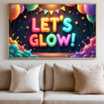 thumbnail image 6 of Yatrandify Neon Glow Party Banner Colorful Balloons Let's for Party Celebration Event Decoration Indoor, 6 of 7