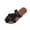 Black, variant on Bkhluea Women Fringe T-Strap Slide Sandals Slip On Comfortable Footwear For Beach Travel Daily Casual Outdoor Activities