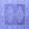 thumbnail image 1 of Ahgly Company Machine Washable Indoor Square Oriental Blue Modern Area Rugs, 5' Square, 1 of 4