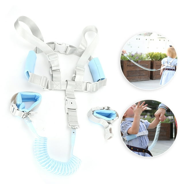 Harnais pour Enfant Non Perdu, Laisse de Marche pour Tout-Petit Élastique Mains Libres Corde à Ressort Rétractable avec Fil d'Acier Épais pour Enfants pour Intérieur