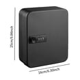 thumbnail image 2 of Caja de seguridad para guardar llaves con código Gabinete para llaves con cerradura Oficina de alquiler de automóviles Gestión de llaves de servicios 20 tarjetas clave, 2 of 8