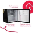 thumbnail image 3 of Frigobar Cuory refrigerador Portátil Mini congelador Compacto Una Puerta Acero Inoxidable 46 Litros 1.6 Pies negro, 3 of 5
