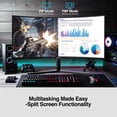 thumbnail image 3 of AGEX 34-Inch Curved Ultrawide Gaming Monitor - WQHD 3440x1440, 240Hz, 1ms, VA Panel, HDR, FreeSync, 100% sRGB, HDMI/DP Ports, 3 of 9