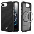 thumbnail image 1 of Funda Spigen para iPhone 16e Enzo Aramid MagFit, color negro mate, 1 of 8