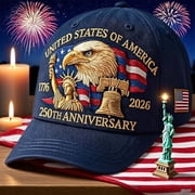 U.S. 250th Anniversary Commemorative Hat, Adjustable Retro Baseball Cap, Collector’s Limited Edition, Celebrate America’s 1776–2026 Independence Souvenir
