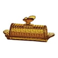 thumbnail image 5 of Fiocias Butter Dish with Lid Butter Holder Multifunctional Dustproof Cover Cheese Keeper Gold, 5 of 9
