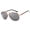 Cayanne, Smoke, variant on Design Italia Men's Aluminum Magnesium Polarized Sunglasses (Black, Ebony)