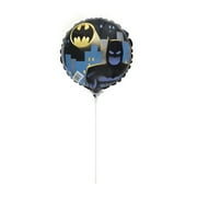 9" Foil Batman Balloon with Stick