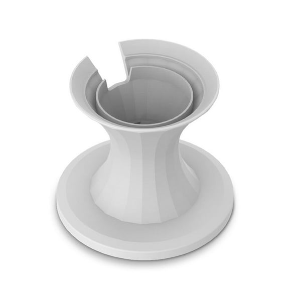 enqiretly Speakers Racks Creative Sturdy Plastic Material Speaker Bracket Simple High-strength Tabletop Sound Holder for Household Shop White