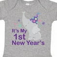 thumbnail image 4 of Inktastic It's My 1st New Year's Elephant Boys or Girls Baby Bodysuit, 4 of 5