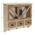 thumbnail image 6 of Kate and Laurel Hutchins Farmhouse Wooden Wall Cabinet, 6 of 8