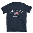 thumbnail image 1 of Lawrenceville Georgia Patriot Men's Cotton T-Shirt, 1 of 1