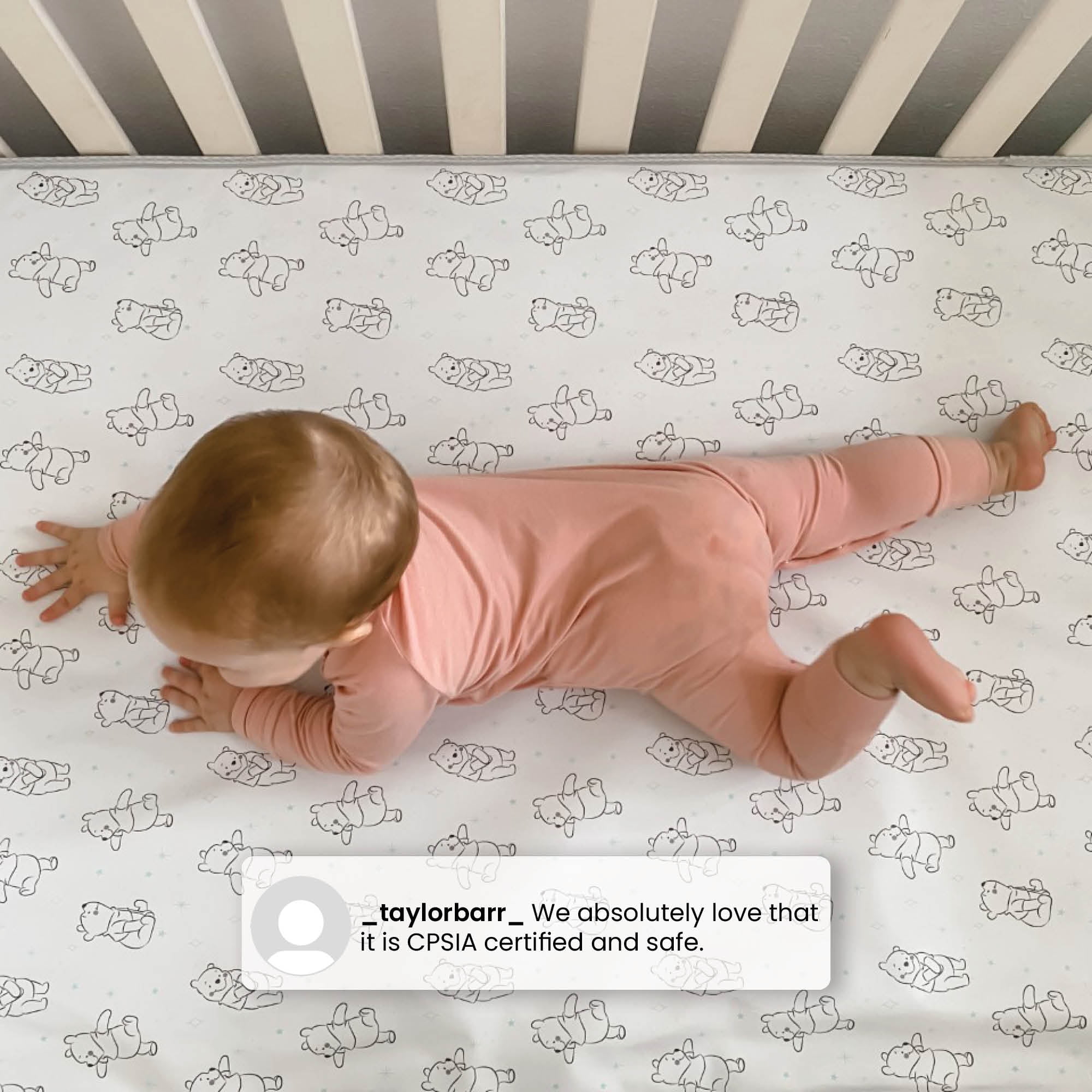 Disney Winnie the Pooh Dual-Sided Crib/Toddler Mattress by Delta Children, GREENGUARD Certified