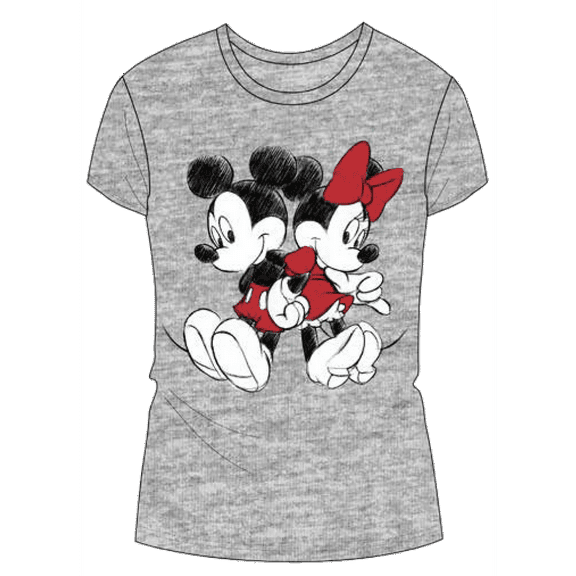 Mickey and Minnie Grey Loungewear Tee