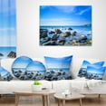 thumbnail image 4 of Designart 12" x 20" Blue Polyester Throw Pillow, 4 of 5