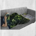 thumbnail image 6 of Mountain Soft Flannel Fleece Blanket, Bikers Riding on Mountainous Highway in the Alpine Mountains Digital Art Print, Cozy Plush for Indoor and Outdoor Use, 60" x 80", Hunter Green, by Ambesonne, 6 of 6