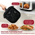 thumbnail image 6 of MIRASTON 8.5-Quart Air Fryer, 8 Preset Touchscreen, Dishwasher-Safe Basket, Stainless Steel, 6 of 7
