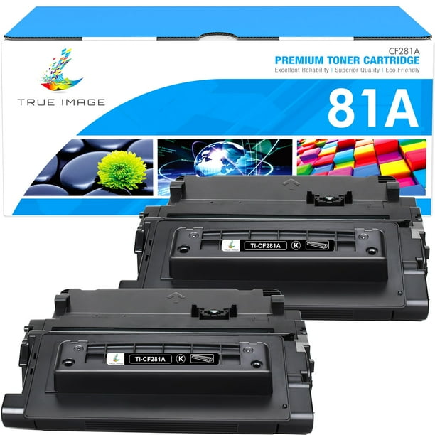 Cartucho De Tóner Negro Cf281A 81A: Paquete De 2 Repuestos Compatibles Para Cartucho De Tóner Hp 81A Cf281A 81X Cf281X Para Impresora Hp Laserjet Enterprise Mfp M604 M605 M630H M630Dn M630F M630Z M606