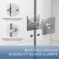 thumbnail image 5 of UKH07B2 32 in. W x 80 in. H Frameless Fixed Shower Glass Panel in Chrome with 3/8 in. Clear Tempered Glass, 5 of 6