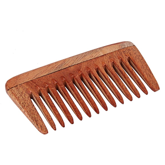SVATV HANDCRAFTED NEEMWOOD COMB FOR DETANGLING HAIR FOR THICK, CURLY AND WAVY HAIR, NON-STATIC AND ECO-FRIENDLY WITH WIDE TOOTH FOR GROOMING HAIR COMB - (N-1)