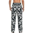thumbnail image 6 of Mens Pajama Pants, Classica Floral Baroque Pattern Soft Sleep & Lounge Pants for Men, Cuteness Casual PJ Bottoms Pants with Pockets, 6 of 7