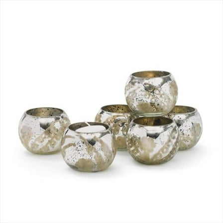 Deco Home Set of Six Pristine Votive Holders