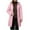 Pink, variant on Hueook Winter Coats for Women's Solid Color Long-sleeved Hooded Fashion Padded Jacket Green 5X