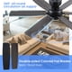 thumbnail image 4 of Ventilador de techo Kviflon 52 con luces, mando a distancia, color negro, 4 of 9