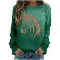 thumbnail image 2 of Neewe Womens Oversized Long Sleeve T Shirts 2025 Basic Crewneck Tee Fall Tops Casual Workout Y2K Clothes, 2 of 3