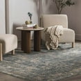 thumbnail image 2 of BoutiqueRugs Cooranbong Vintage Faded Look Traditional Area Rug - Oriental Medallion Carpet for Living Room, Bedroom - Farmhouse - Distressed - Navy, Denim, Cream - 5' x 7'5", 2 of 19