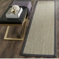 thumbnail image 3 of SAFAVIEH Natural Fiber Juniper Solid Runner Rug, Marble/Grey, 2'6" x 8', 3 of 7