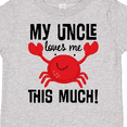 thumbnail image 4 of Inktastic Uncle Loves Me Childs Crab Boys or Girls Toddler T-Shirt, 4 of 5