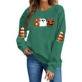 thumbnail image 3 of Jsaierl Womens Halloween Sweatshirts Cute Graphic Pullovers Vintage Going Out Round Neck Long Sleeve Sweater Tops Halloween Clothes, Sizes S-2XL, 3 of 6