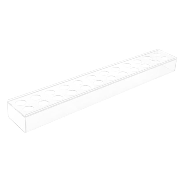 Abbracc Acrylique Fleur Vase Rectangle Basse Fleur Récipient Titulaire Moderne Vase pour Manger 24 Trous