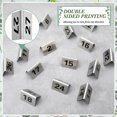 thumbnail image 2 of Wenqik 50 Pcs Stainless Steel 1-50 Table Numbers Tent 2 x 1.6 Inches Style Restaurants Table Number Card Tent Cards for Cafes Bars Party Banquets Food Service Wedding Evidence Mar, 2 of 6