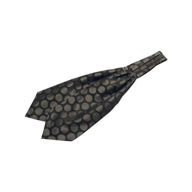 Corbatas Cravat INSPIRE CHIC para hombres con lunares, corbata de boda, fiesta, corbata ascot casual, marrón, talla única