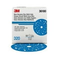 thumbnail image 2 of 3M 36180 Hookit 321U Blue Sandpaper 6" Disc - 320 Grade Multi-Hole, 50/Bx, 2 of 2
