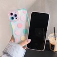 thumbnail image 5 of Compatible con iPhone 13 Pro Max Wave Point Funda para mujer y niña Geometría Transparente Protección de Lente de Cámara TPU Suave Funda Protectora Transparente para iPhone 13, 5 of 5