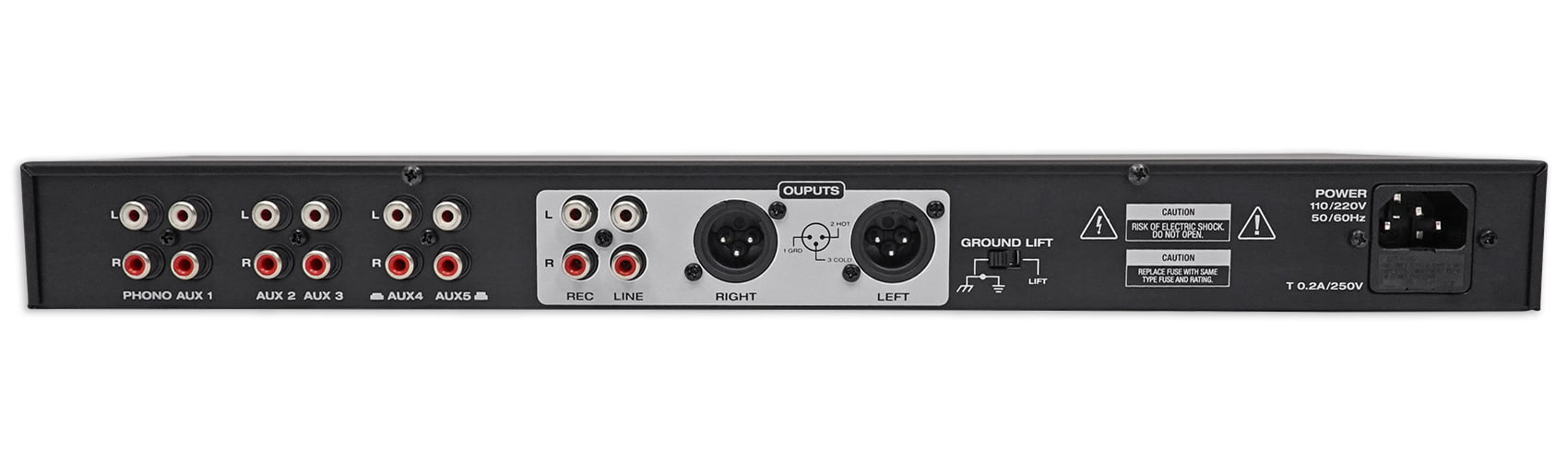Rockville PPA20 Home Audio Preamp Pre-Amplifier w/Crossover+EQ 