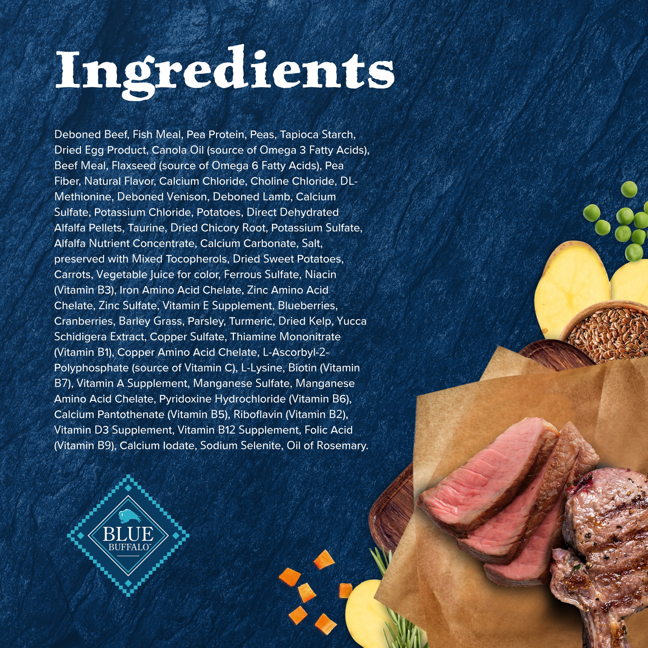 Blue Buffalo Wilderness Natural Dry Cat Food, Rocky Mountain Recipe, Red Meat, 4-lb. Bag