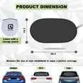 thumbnail image 6 of Car Rear Window Shade, 39.4 x 19.7 in Universal Mesh Back Window Visor with Electrostatic Film Protect from Sun Heat & UV Rays for Pets, Kids, 6 of 7