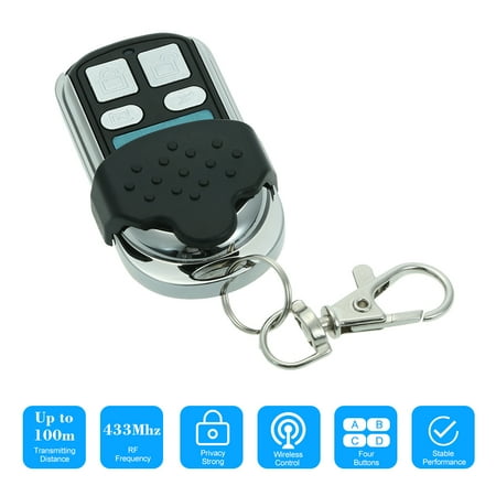 433mhz 4 Ons Copy Cloning Duplicator Remote Control Transmitter Switch For Garage Opener Electric Door Key Fob