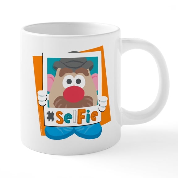 CafePress - Mr. Potato Hashtag Selfie - 20 Oz White Ceramic Mega Mug