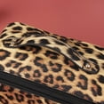 thumbnail image 2 of Retro Cosmetic Bag PU Leather Leopard Print Wash Bag Soft for Camping (Style 2), 2 of 8